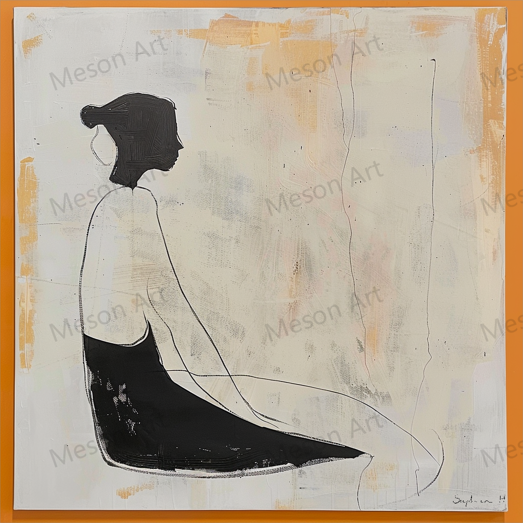 Contemporary Minimalist Art Set Of 2 #MA087