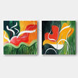 Abstract Painting Set Of 2 #SP164