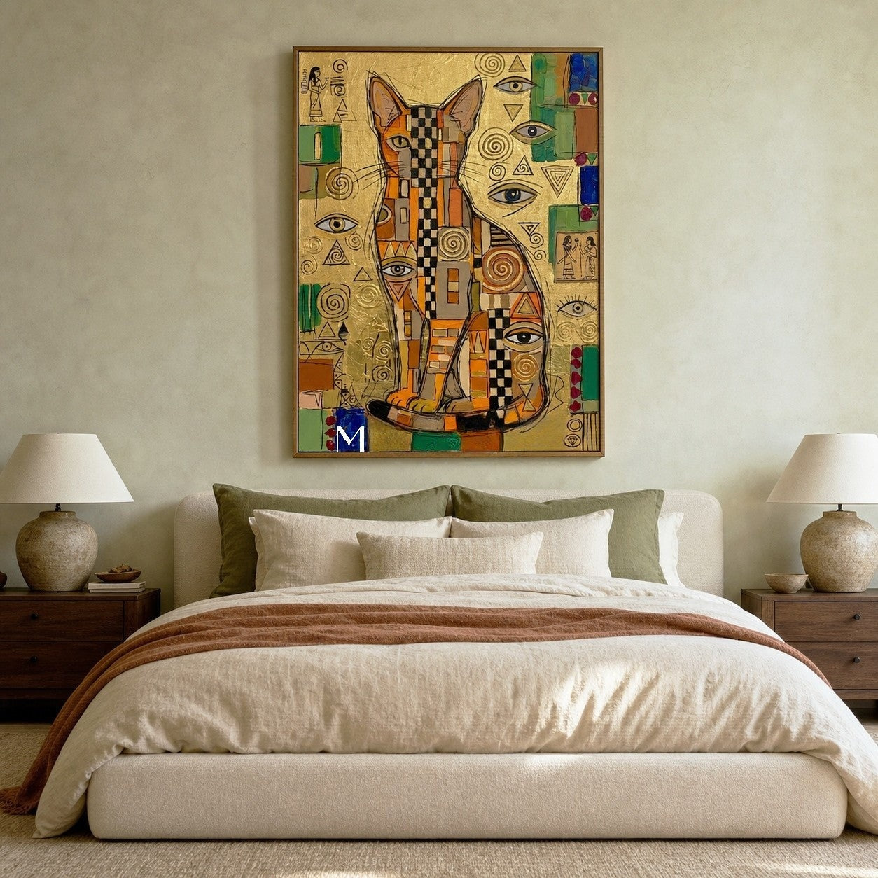 Golden Feline Deity #CSQ187