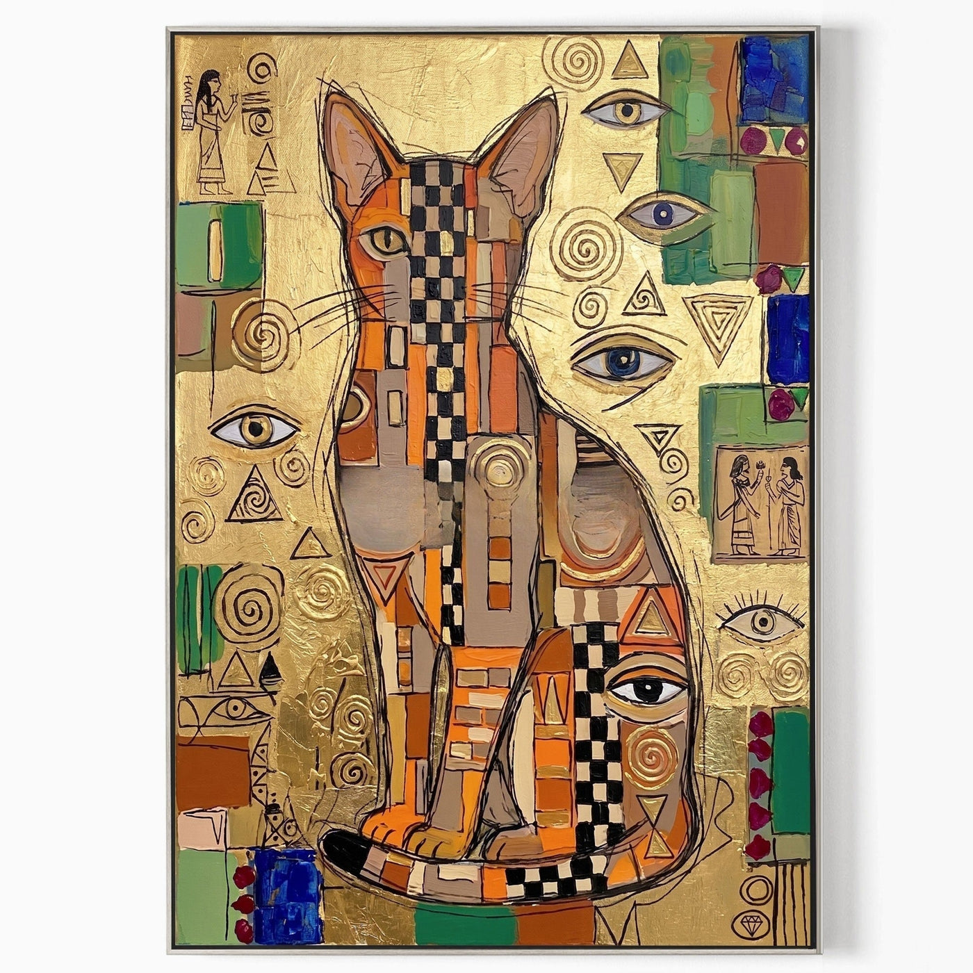 Golden Feline Deity #CSQ187