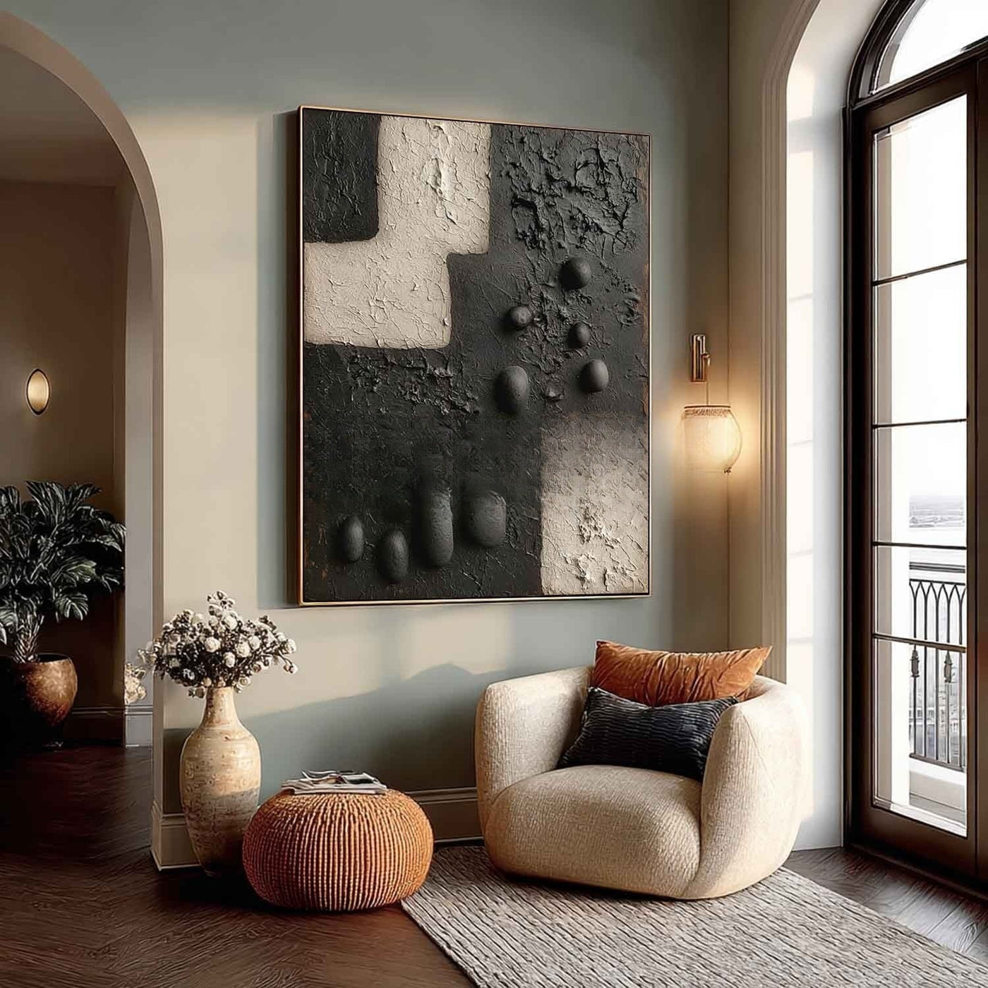 Plaster Art Texture Painting #SG394