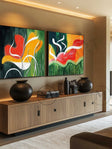 Abstract Painting Set Of 2 #SP164