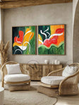 Abstract Painting Set Of 2 #SP164