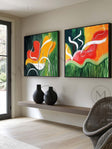 Abstract Painting Set Of 2 #SP164