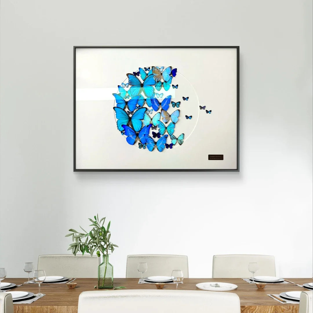 FLORAFLY "Jinlin" luxury-style butterfly wall art real butterfly specimen frame decorative art specimen housewarming gift - image 4
