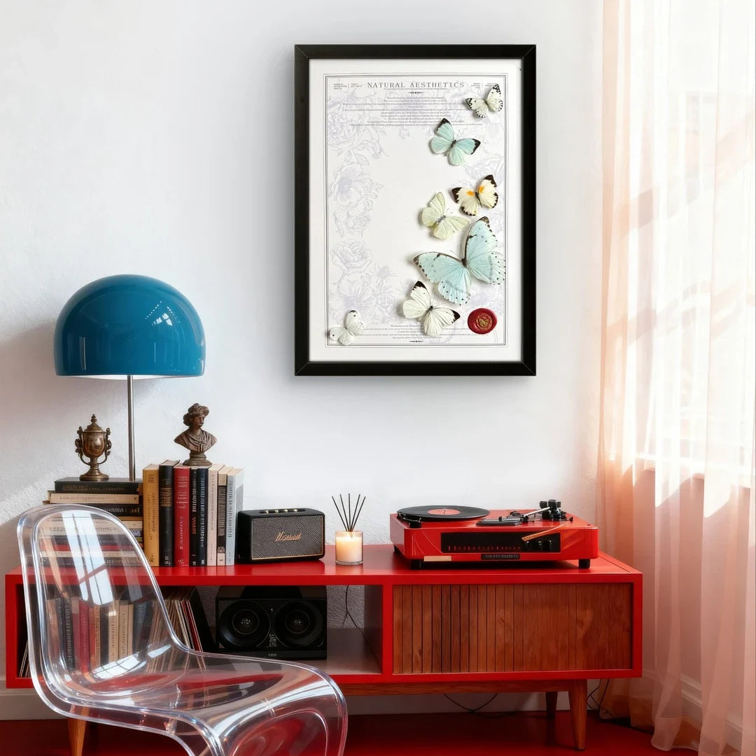FLORAFLY "Winter Hidden" original real butterfly specimen porch decoration painting living room shop hanging creative gift - image 5