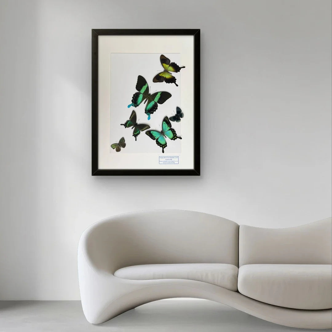 FLORAFLY "The Wizard of Oz" luxury-style butterfly assemblage vertical wood frame real butterfly specimen frame decorative art gift - image 1