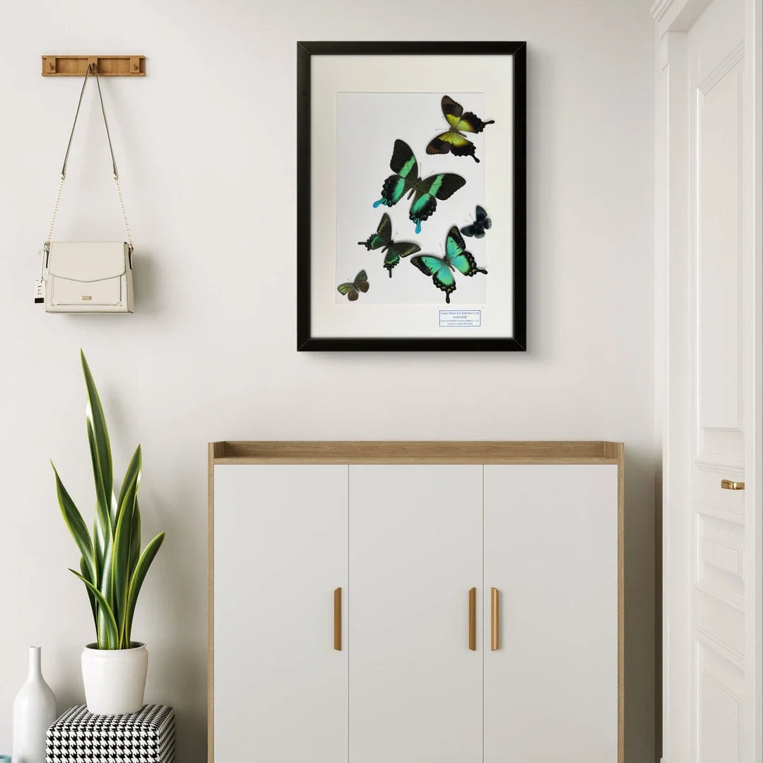 FLORAFLY "The Wizard of Oz" luxury-style butterfly assemblage vertical wood frame real butterfly specimen frame decorative art gift - image 5
