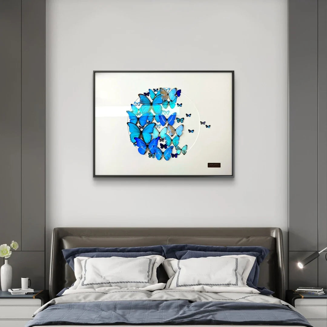 FLORAFLY "Jinlin" luxury-style butterfly wall art real butterfly specimen frame decorative art specimen housewarming gift - image 5