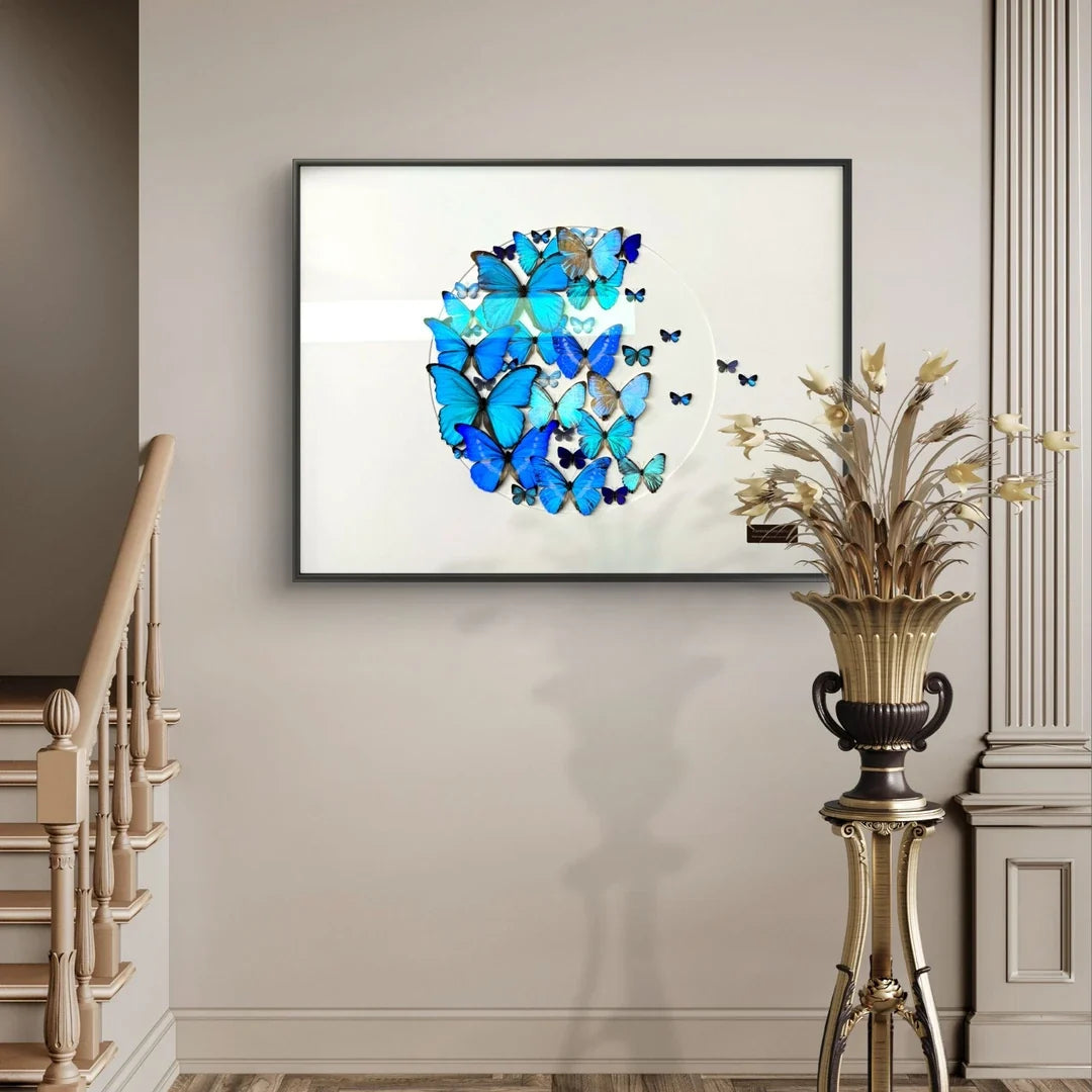 FLORAFLY "Jinlin" luxury-style butterfly wall art real butterfly specimen frame decorative art specimen housewarming gift - image 3