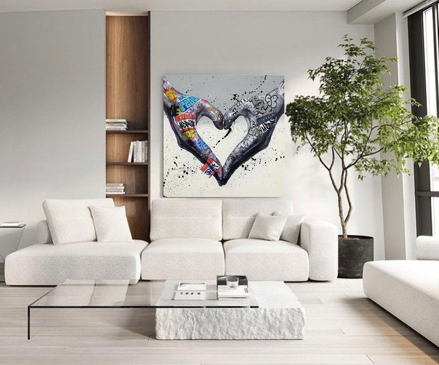 Gesture Heart Graffiti Art #GA003