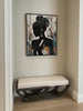 Black Abstract Woman Oil Painting Black Abstract Woman Canvas Art Texture Figure Wall Decor Painting