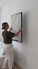 Black and White Abstract Painting Minimalist Canvas Wall Art Decor