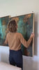 Bronze Abstract Painting for Sale Bronze Textured Canvas Wall Art for Living Room