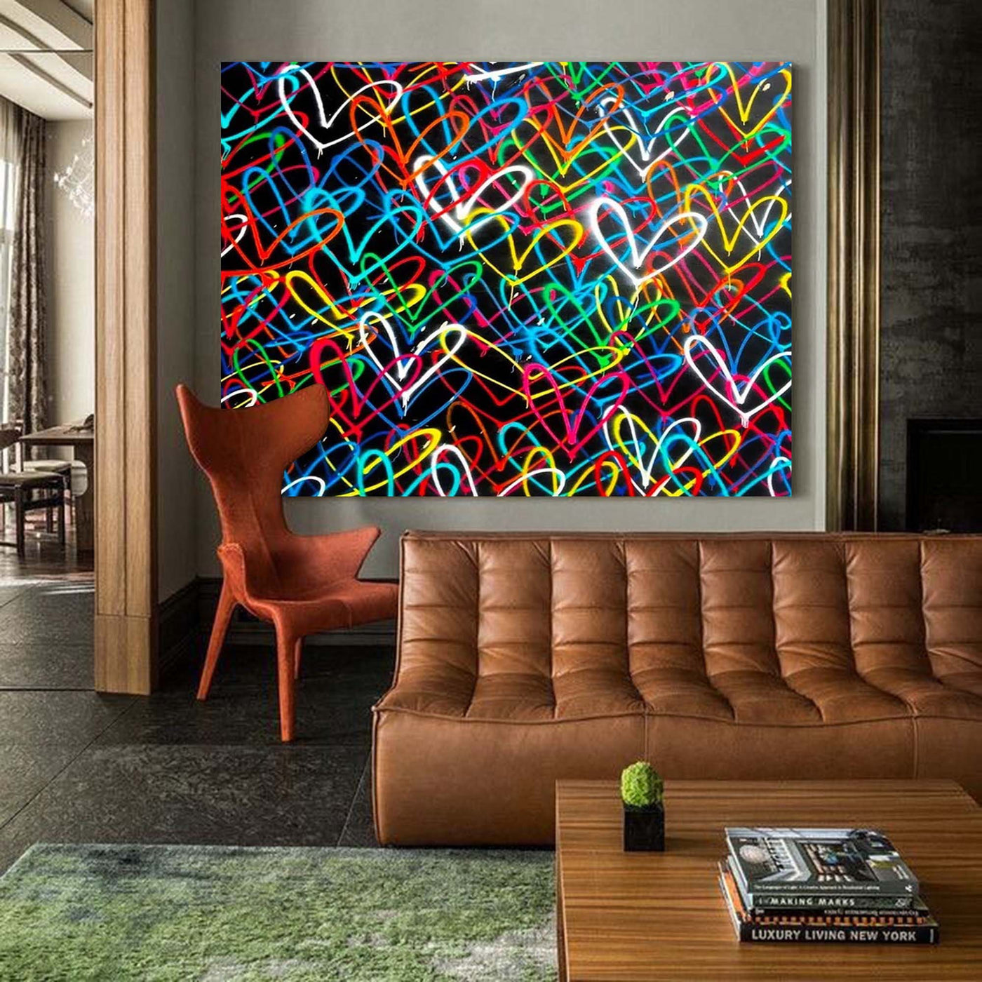 Love Hearts Graffiti Art-2#GA005